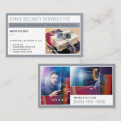 Cybersicherheitsdienste | Sicherheitsberatung Visitenkarte (Vorne/Hinten)