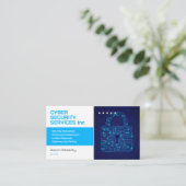 Cybersicherheitsdienste | Sicherheitsberatung Visitenkarte (Stehend Vorderseite)
