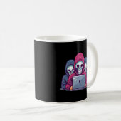 Cybersicherheitsexperte für White Hacker und Cyber Kaffeetasse (VorderseiteRechts)