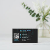 Cybersicherheitsgeschäft | Dark Matrix Key Visitenkarte (Stehend Vorderseite)