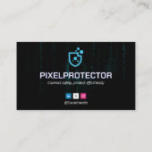 Cybersicherheitsgeschäft | Dark Matrix Key Visitenkarte (Rückseite)