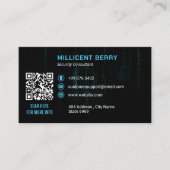 Cybersicherheitsgeschäft | Dark Matrix Key Visitenkarte (Vorderseite)