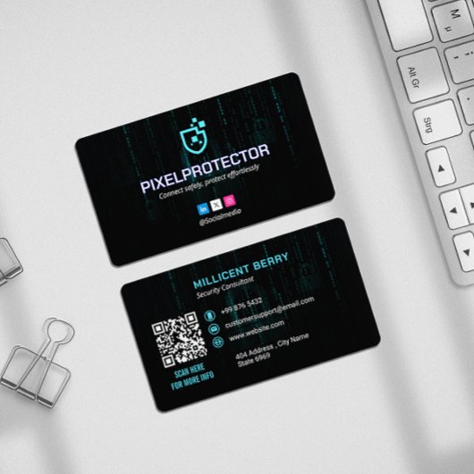 Cybersicherheitsgeschäft | Dark Matrix Key Visitenkarte