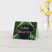 Cybersicherheitsgeschäft Karte (Gelbe Blume)