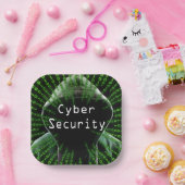 Cybersicherheitsgeschäft Pappteller (Party)
