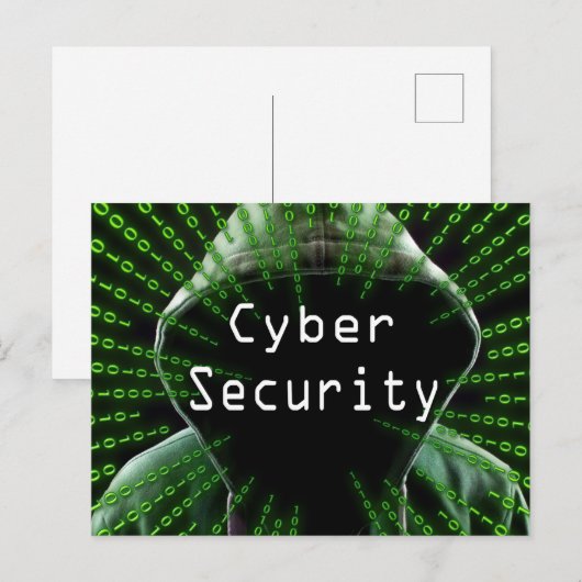 Cybersicherheitsgeschäft Postkarte (Vorne/Hinten)