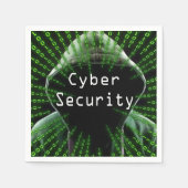 Cybersicherheitsgeschäft Serviette (Vorderseite)