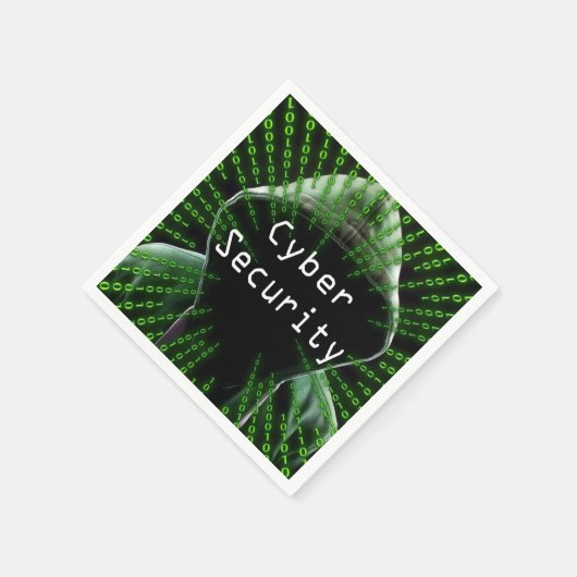 Cybersicherheitsgeschäft Serviette (Ecke)