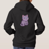 Cybersigilismus-Katze Hoodie (Rückseite)