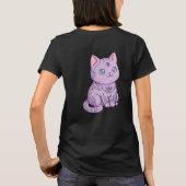 Cybersigilismus-Katze T-Shirt (Rückseite)