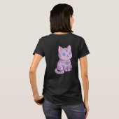 Cybersigilismus-Katze T-Shirt (Schwarz voll)