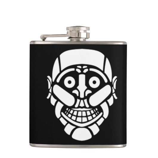 Cybersmily-Logo Cyberpunk-Flasche Flachmann (Vorderseite)