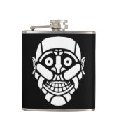 Cybersmily logo Cyberpunk flask Flachmann (Vorderseite)