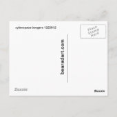 Cyberspace-Boogers 1222012 Postkarte (Rückseite)