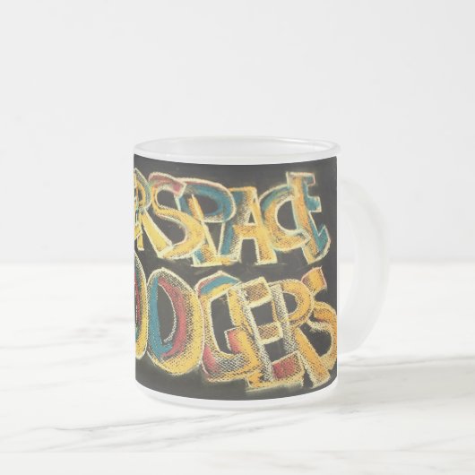 Cyberspace Boogers-Tasse Mattglastasse (VorderseiteRechts)