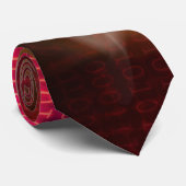 Cyberspace-Code-Zweiheit des Nerd-0100101101% Krawatte (Gerollt)