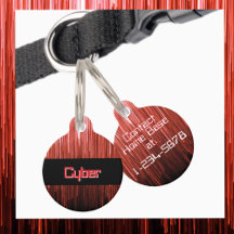 Cyberspace Techno Red und Black Personalisiert