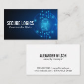Cybersperre | Technische Sicherheit Visitenkarte (Vorne/Hinten)