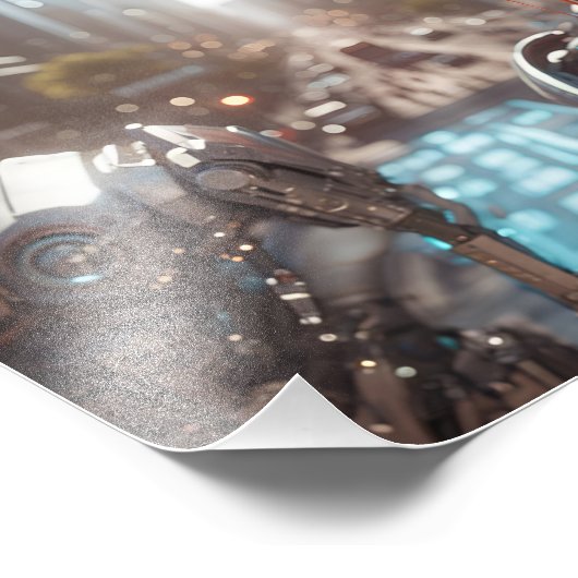 Cyberstadt Fotodruck (Ecke)