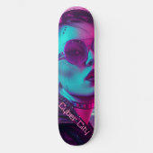 Cyberstadt Skateboard (Vorderseite)
