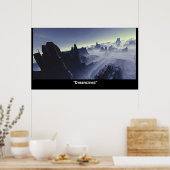 Cyberstädte Poster (Küche)