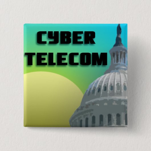 Cybertelecom Button (Vorderseite)