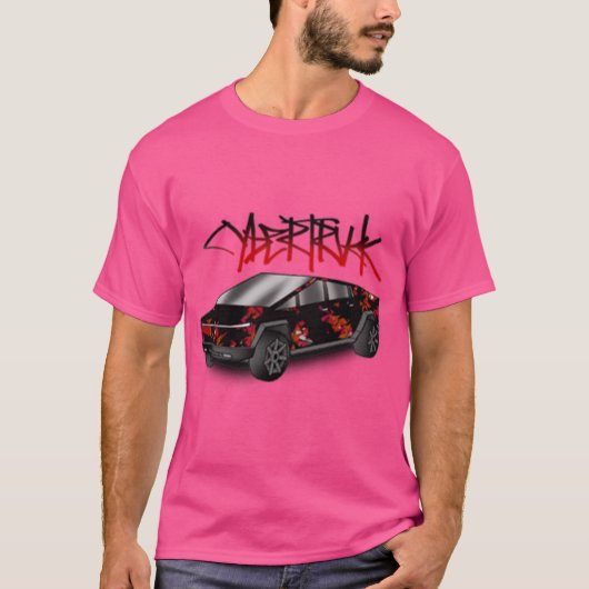 Cybertruck rot T-Shirt (Vorderseite)