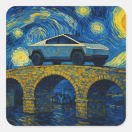 Cybertruck Starry Night Sticker