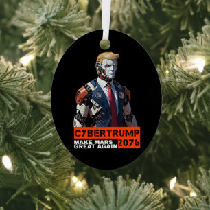 CyberTrump 2076 Mars wieder großartig machen Ornament Aus Metall