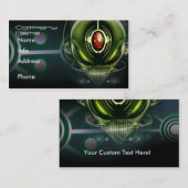 Cyborg-alien-Geschäfts-Karten Visitenkarte (Vorne/Hinten)