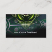 Cyborg-alien-Geschäfts-Karten Visitenkarte (Rückseite)