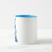 Cyborg Alien Warrior - Futuristisches Sci-Fi-Monst Tasse (Zentrum)