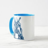 Cyborg Alien Warrior - Futuristisches Sci-Fi-Monst Tasse (Vorderseite Links)