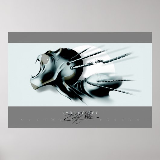 Cyborg Ape Poster (Vorne)