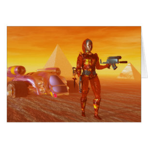CYBORG ARES IN WÜSTE HYPERION Science Fiction