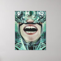 Cyborg bei der Operation der digitalen Kunst