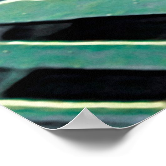 Cyborg bei der Operation der digitalen Kunst Poster (Ecke)