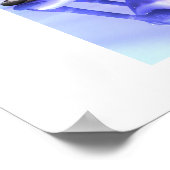 Cyborg Blue Poster (Ecke)