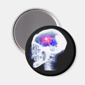 Cyborg Brain Magnet (Vorderseite/Rückseite)