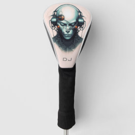 Cyborg Cyberpunk Dj Monogramm Golf Headcover