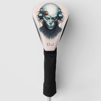 Cyborg Cyberpunk Dj Monogramm Golf Headcover
