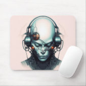 Cyborg Cyberpunk Dj Mousepad (Mit Mouse)