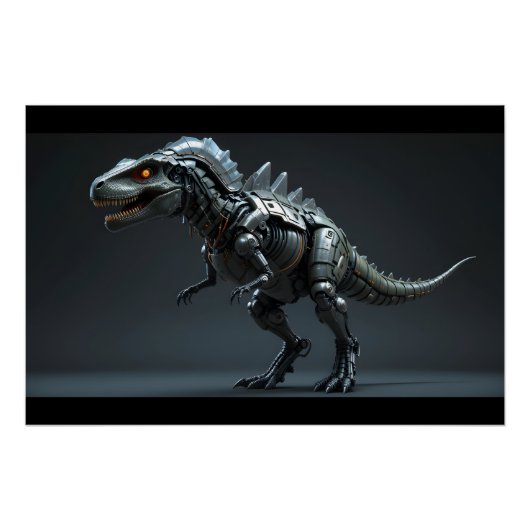 Cyborg Dinosaur Render Poster (Vorderseite)
