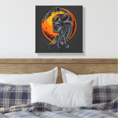 Cyborg-Evolution Leinwanddruck (Insitu (Schlafzimmer))