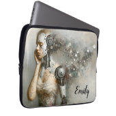 Cyborg Female Ai Art Laptopschutzhülle (Vorne Rechts)