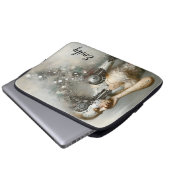 Cyborg Female Ai Art Laptopschutzhülle (Vorne Knopf)