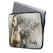 Cyborg Female Ai Art Laptopschutzhülle (Vorderseite Links)