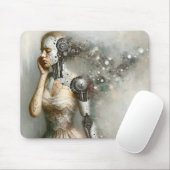 Cyborg Female Ai Art Mousepad (Mit Mouse)