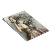 Cyborg Female Ai Art Notizblock (Rechte Seite)