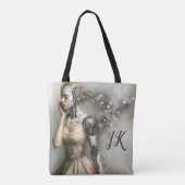 Cyborg Female Ai Art Personalisiert Tasche (Rückseite)